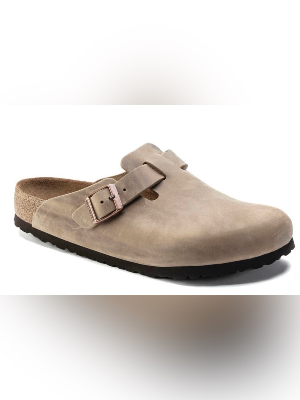 NEW 🇩🇪 Birkenstock Boston Clogs Oiled Leather Tobacco Tan Brown Size 42 L10 M8.5